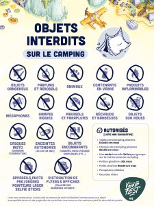 objets interdits camping